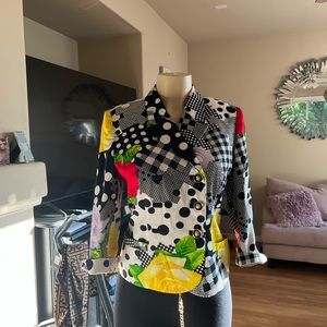 Versace floral jacket vintage junior line
